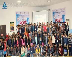 Group photo of all the contestants who participated in the Hackathon-PCBT.
