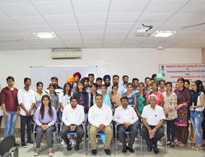 Hon'ble Director-PCBT Dr Sanjay Behl with delegates and students.
