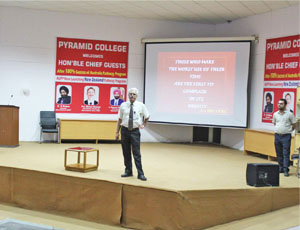 Hon'ble Director-PCBT Dr. Sanjay Behl is interacting with students.