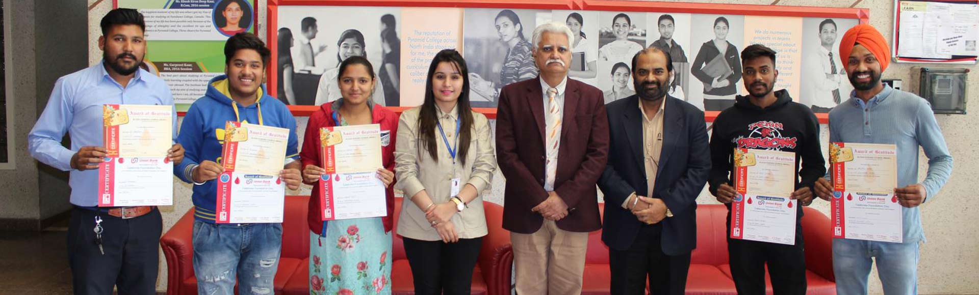 Blood Donation by students of PCBT